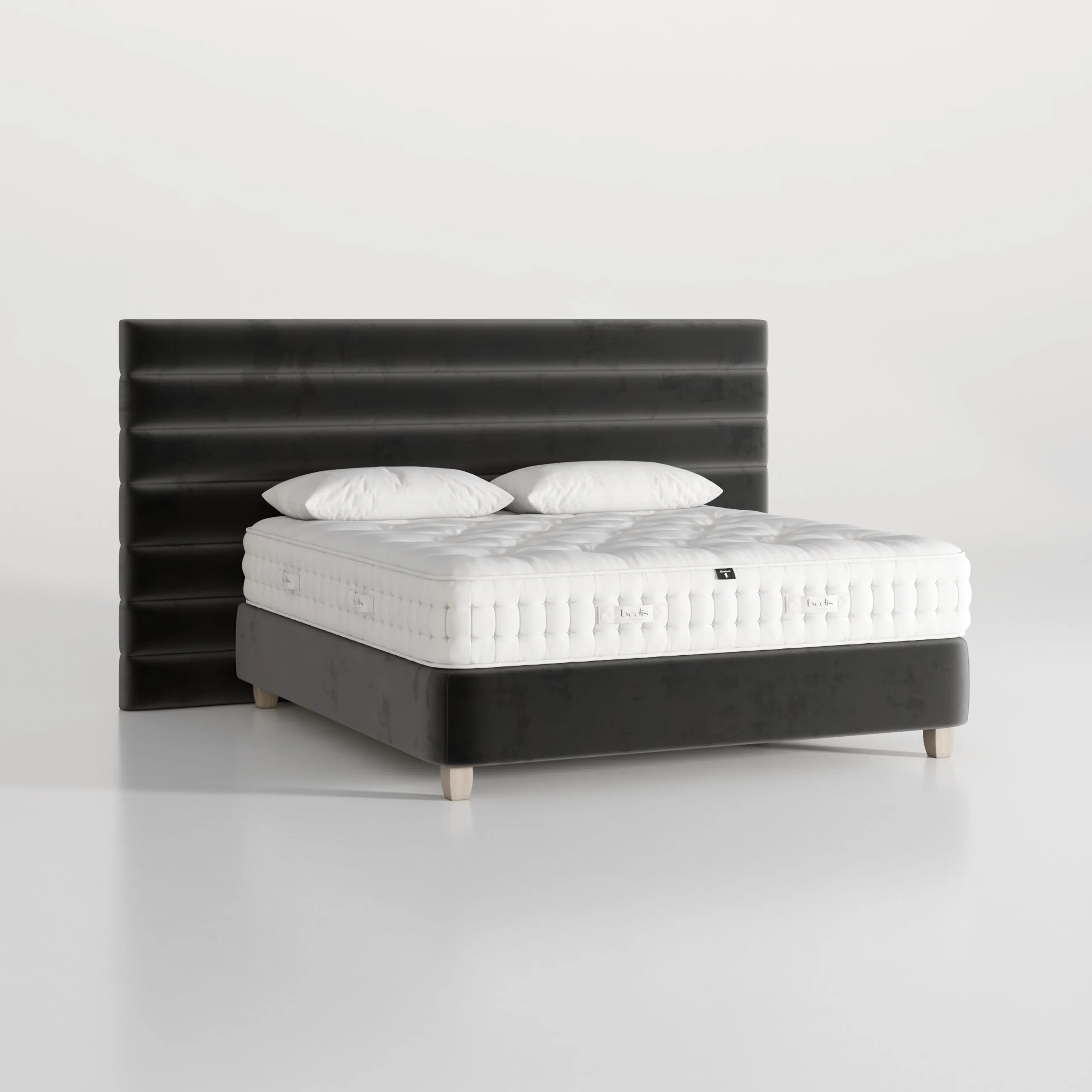 Set posteľ + matrac – čelo s presahom